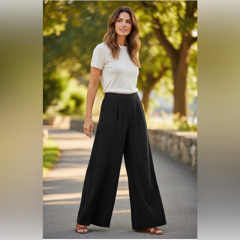 Marie Oliver Black Carter Silk Pant